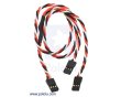 画像1: Twisted Servo Y Splitter Cable 12" Female - 2x Female (1)